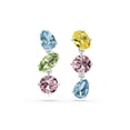 thumbnail image 1 of Pendientes Swarovski Gema Drop asimétricos multicolores en rodio, 1 of 5