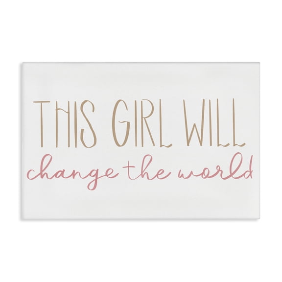 Stupell Industries Contemporary Change The World Canvas Art, 24 x 16, by SD Graphics Studio