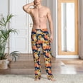 thumbnail image 6 of Lsque fall Pumpkin Daisy Print Men's Pajama Pants, Lounge Pant - Comfortable Home Wear,Elastic Waistband, Stylish Design-X-Large, 6 of 9