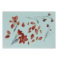 thumbnail image 3 of Floral Cutting Board, Autumn Flowers and Leaves Petals Illustration in Watercolors Painting Art, Decorative Tempered Glass Cutting and Serving Board, Small Size, Red Purplegrey, by Ambesonne, 3 of 5