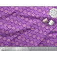 thumbnail image 3 of Soimoi Purple Cotton Voile Fabric Artistic Geometric Print Fabric by the Yard 42 Inch Wide, 3 of 3