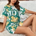 thumbnail image 6 of Kdxio Happy Mother's Day1 Print Pajamas Sets for Women Short-Sleeved Pjs with Lounge Shorts Two Piece Sleepwear S-4XL, 6 of 8