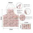 thumbnail image 7 of Doll Princess Pattern Apron-Garden Aprons for Women with Pockets-Cotton Linen Waterproof Kitchen Cooking Gardening Aprons Adjustable for Kitchen,Cooking,BBQ and Salon 33x27 Inch, 7 of 7