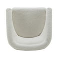 thumbnail image 3 of Wovenbyrd Caitlyn Classic Barrel Swivel Chair, Cream Shearling Upholstery, 3 of 7