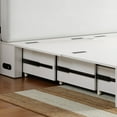 thumbnail image 4 of ZAFLY Murphy Bed with Mattress, Cabinet Bed with Charging Station, Cabinet Chest Bed with Large Drawers for Bedroom/Apartment, 4 of 10