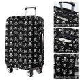 thumbnail image 5 of Black White Skull Cross Pattern Luggage Cover Fashion Suitcase Cover Baggage Covers Fit 25-28 Inch Luggage (Go Travel), 5 of 5