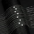thumbnail image 5 of ChainsHouse Silver Initial Heart Necklaces for Women Letter A-Z Dainty Pendant Necklace Wife Daughter Mother Birthday Christmas Jewelry Gift, 5 of 8