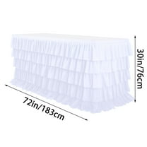 Pleated Tablecloth Five-layer Pleated Party Tablecloth Suitable For Tables Of Various Shapes