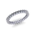 thumbnail image 2 of Natural 1.25Ct Princess Cut Diamond Shared Prong Women's Anniversary Wedding Eternity Band Ring Solid 950 Platinum G SI1, 2 of 3