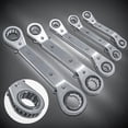 thumbnail image 2 of Ratchet Wrench, Offset Spanner, Offset Wrench, Reversible Spanner, Manumotive Spaner, Metric Hand Tool, Steel Tool, Garage Workshop Tool, Home Garden Tool Cola Llave de trinquete, 2 of 7