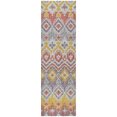 thumbnail image 2 of Addison Rugs Dream Shag Premium Machine Washable Transitional Tribal, Boho Purple Runner Rug, 2'3" x 7'6", 2 of 8
