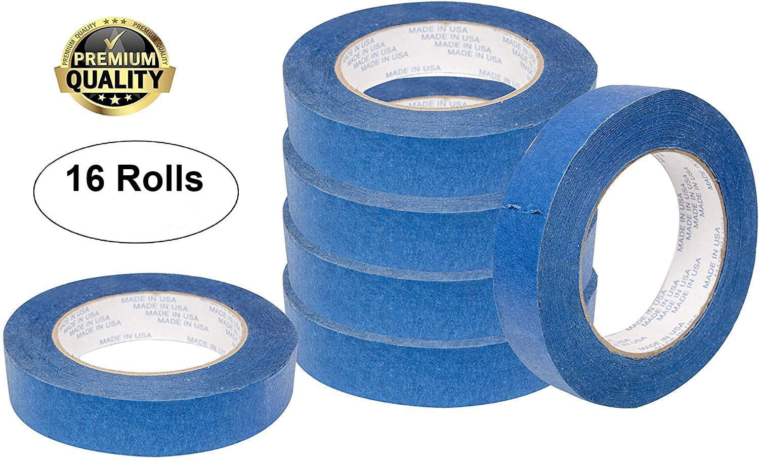 AMZ Supply Painters Tape 3" x 60 yds Blue Masking Tape.Thickness 5.7 Mil.