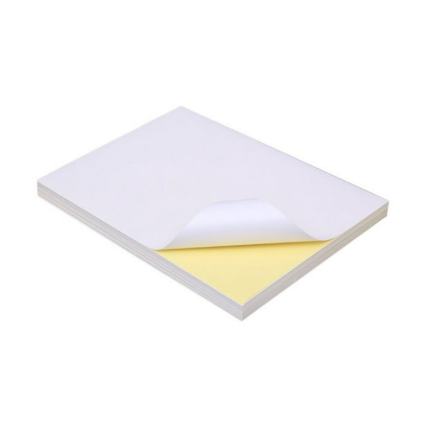 Willstar 50 pièces imprimable autocollant papier mat blanc imprimable  vinyle A4 auto-adhésif étanche autocollant papier pleine feuille 