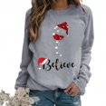 thumbnail image 1 of ¡Los más vendidos! Jersey de manga larga con estampado navideño para mujer, jersey de cuello redondo, Top suelto, ropa de regalo de Navidad, nueva moda, 1 of 5