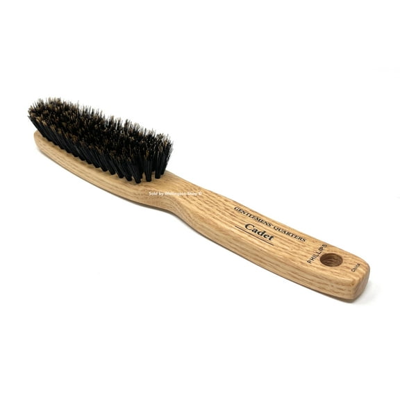 Phillips Brush Gentlemens’ Quarters Cadet 5 Row Narrow Styler Boar Bristle Hair Brush for Men Wood Handle 1 Pc.