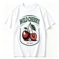 thumbnail image 2 of Womens Graphic Tees Short Sleeve T Shirts | Cotton Loose Casual Tops for Girls, Vintage Cherry Graphic T-shirts, 2 of 5