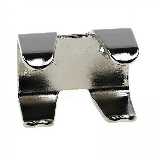 2 Abrazaderas De Cuerda Dobles, Sujetador De Hierro Niquelado, Clips De Metal Profesionales, Cuerda Argent