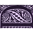 thumbnail image 1 of Ahgly Tapis Rectangulaire Lavable en Machine Intérieur Transitionnel Violet Profond, 5 Pieds x 8 Pieds, 1 of 7