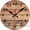 Brown Wooden Board, variant on Wall Clocks Battery Operated, Beautiful White Lighthouse Silent Non Ticking Decorative Indoor Outdoor Wall Clocks for Living Room Kitchen Bedroom Bathroom 12"