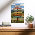 thumbnail image 2 of Lantern Press 12x18 Inch Premium Wood Sign, Ready to Hang Wall Decor, Cranberry Scoop, Los Altos, California, Destination Signpost, 2 of 4