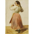 thumbnail image 2 of Wilhelm Marstrand 18x24 Gold Ornate Framed and Double Matted Museum Art Print Titled - Study of Dancing Italian, 2 of 4