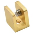 thumbnail image 3 of Copper Gold Glass Clamp Adjustable Glass Clip Shelf Clamp Holder Flat Back Mount Holder For Partition Board Desk, 3 of 12