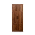 thumbnail image 2 of 70" Tall Pantry Cabinet, Wood Closet with 2 Doors and 3 Shelves, Modern Kitchen Storage with Adjustable Shelves, Space Saving Cupboard for Bathroom, 2 of 9