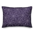 thumbnail image 2 of Creative Products Spiderweb Pattern Purple 14x20 Spun Poly Pillow, 2 of 3