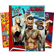 Angle View: WWE World Wrestling Shaped Coloring Book with Stickers