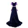thumbnail image 2 of Regency Dresses for Women Vintage Victorian Costume Dress Empire Waist Long Tea Party Ball Gown with Gloves, 2 of 5
