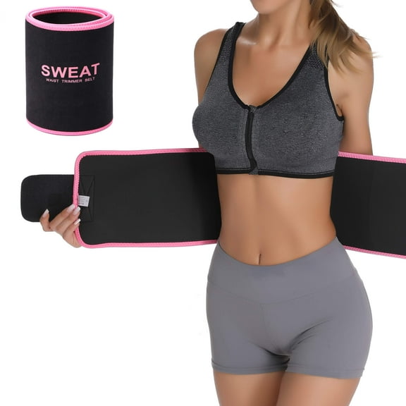 MANIFIQUE Waist Trainer for Women & Men Sweat Band Waist Trimmer for Training & Working Out