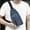 Blue, variant on Crossbody Backpack Sling Bag with Headphone Hole, VVQ Adjustable Multipurpose Chest Bag for Hiking Travel Outdoor Sports, Black