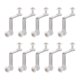 thumbnail image 1 of OUNONA 10Ud Soporte Para Paneles De Vidrio Carbono Para Estantes Y Gabinetes En Color Plata, 1 of 6