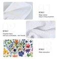 thumbnail image 2 of Yayeee Kitchen Hanging Hand Towels Set of 2 with Loop Bathroom Absorbent Tie Towel, Green Wildflower Pattern, 2 of 7