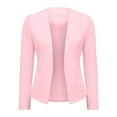 thumbnail image 5 of Lightweight Blazer for Women Long Sleeve Slim Fit Open Front Back Slit Business Casual Jackets Outerwear, 5 of 6