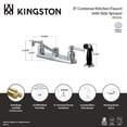 thumbnail image 5 of Kingston FB112DL Concord Two-Handle 4-Hole 8" Centerset Kitchen Faucet with Side Sprayer in Polished Chrome, 5 of 5