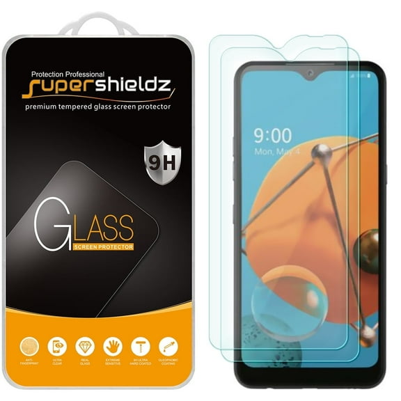 [2-Pack] Supershieldz for LG Q51 Tempered Glass Screen Protector, Anti-Scratch, Anti-Fingerprint, Bubble Free
