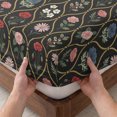 thumbnail image 3 of Twin XL Size Fitted Sheet Set - Rustic Floral 2 Piece Bedding Sets 16" Deep Pocket Fitted Sheet with 1 Pillowcases, Farmhouse Wildflowers Leaves Vintage Black Brushed Microfiber Hotel Bed Sheets, 3 of 9