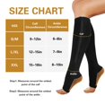 thumbnail image 5 of 2 Pairs Open Toe Zipper Medical Sport Copper Compression Socks With Anti-slip Silicone for Women & Men Circulation 15-20 mmhg is Best Support for Athletic Running Cycling, Nursing, Travel, 5 of 6