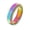 rainbow, variant on Men's Women's Stainless Steel Turnable High Polished Ring Simple Anxiety 6MM Couple Rings Rainbow Size 5