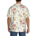 thumbnail image 5 of Xecao offers the Floral for Men's Casual Short-sleeved Shirt, a button-up collared shirt with a pocket, perfect for beach vacations and yacht travel in the Medium size., 5 of 7