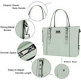 thumbnail image 5 of Mosiso 15.6 Inch Water Resistant PU Leather Laptop Tote Bag - Large Capacity Business Briefcase for MacBook, Office, Work, 5 of 5