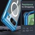 thumbnail image 6 of JETech Magnetic Case for Google Pixel 8 6.2-Inch 2023, Compatible with MagSafe Accessories, Shockproof Protective Phone Cover, Non-Yellowing Hard Clear PC Back (Bay), 6 of 7