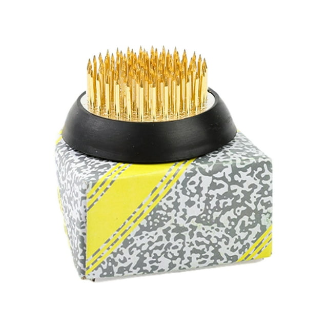 Inteprter Aguja de cobre Jianshan Premium: herramienta resistente y duradera para arreglos florales equipada con ilustrador de funda de goma Jardín y Patio Círculo de cobre46mm140g