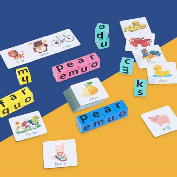 STRANDCHIC 1 Set of Alphabet Matching Game Wood Assorted Color for Educational Toy