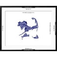 thumbnail image 5 of Art.com Typographic Cape Cod Navy Art Print by CAPow, Black Frame Wall Art, 29" x 23", 5 of 5