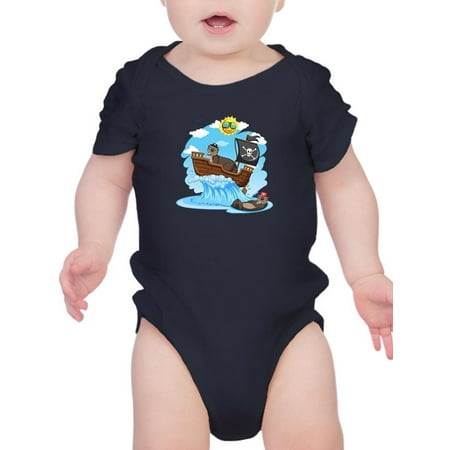 

Otters On Ship Ocean Wave Bodysuit Infant -Image by Shutterstock Newborn