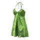 thumbnail image 5 of VISgogo Mujeres Tie-up Halter Dress, Adultos Smocked Backless Sin mangas Ripple / Flower amp; Dot Print One-piece VISgogo moda, 5 of 9