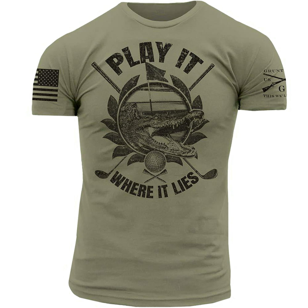 Grunt Style Grunt Style Play It Where It Lies TShirt Green
