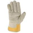 thumbnail image 2 of Guantes de trabajo de cuero resistente con palma para mujer con puño de seguridad (Wells Lamont 4113S) Pequeño Bronceado, 2 of 4